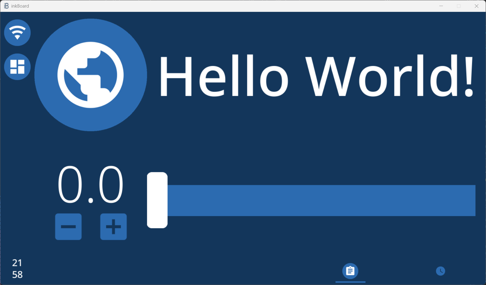 Window when running on the desktop platform